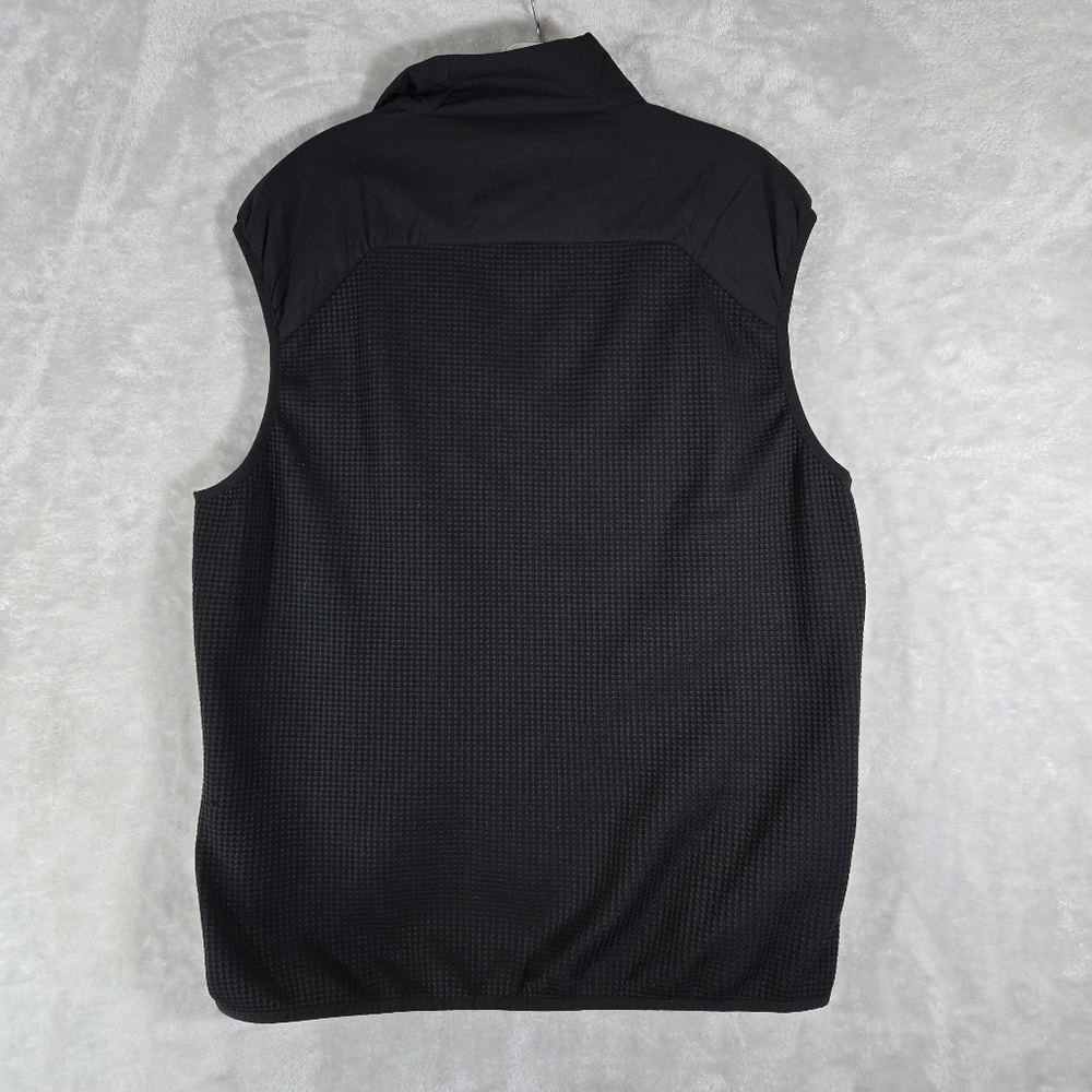 Patagonia Nano Air Light Hybrid Vest Men Size L Large Black Waffle Grid Full Zip - Picture 2 of 10